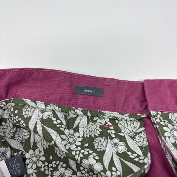 Bonobos‎ Men's Cotton Straight Leg Chino Pants Berry 36x32 - Picture 5 of 6